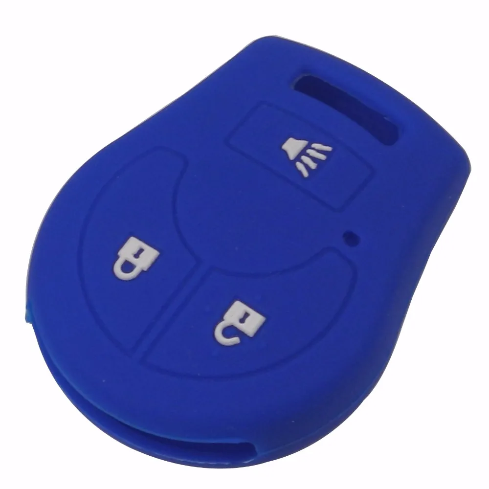 jingyuqin Remote Silicone Key Case Cover For Nissan March Tiida Altima Armada Cube Juke Maxima Pathfinder Rogue Sentra Versa