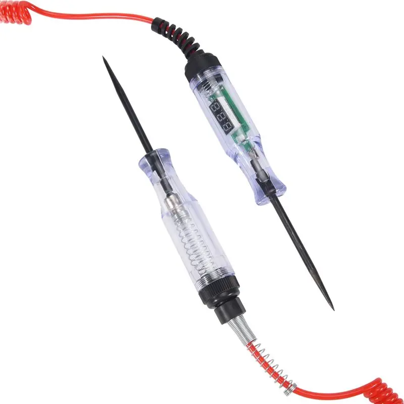 Superior-Test Light 2PCS, 6V-24V DC Car Circuit Tester Light And Digital LCD Car Electric Tester Auto Voltage Continuity Test