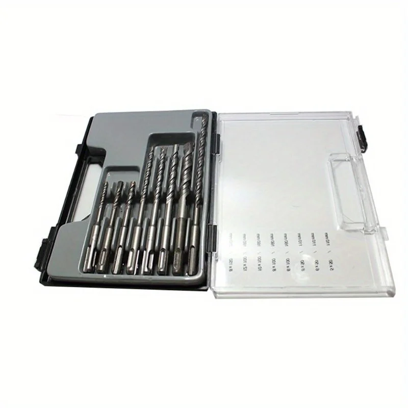 

8Pcs Essential Set of High - Speed Steel Twist Drill Bits in A Portable Plastic Case for Versatile Drilling Tasks