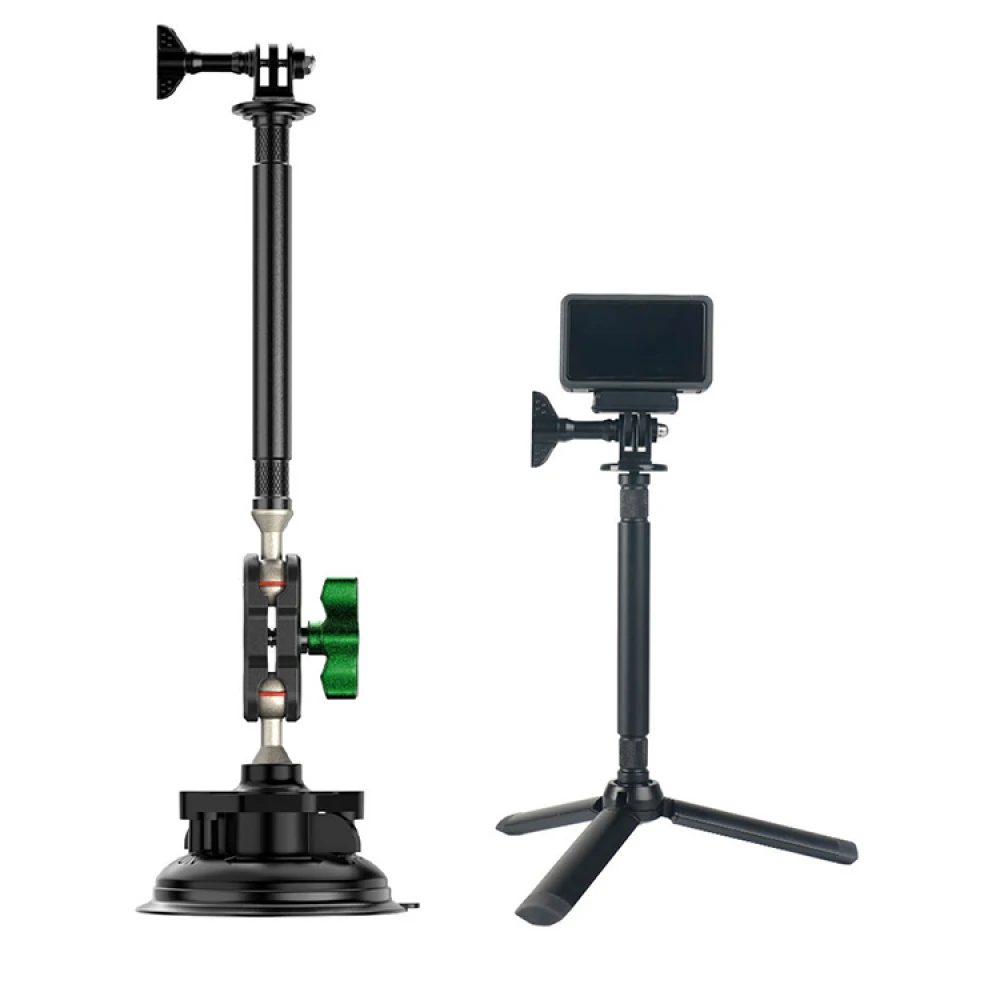 Varilla de extensión de aleación de 15cm con orificio roscado Universal 1/4 para cámaras/Monitores/videocámaras/trípode/palo de Selfir, accesorios