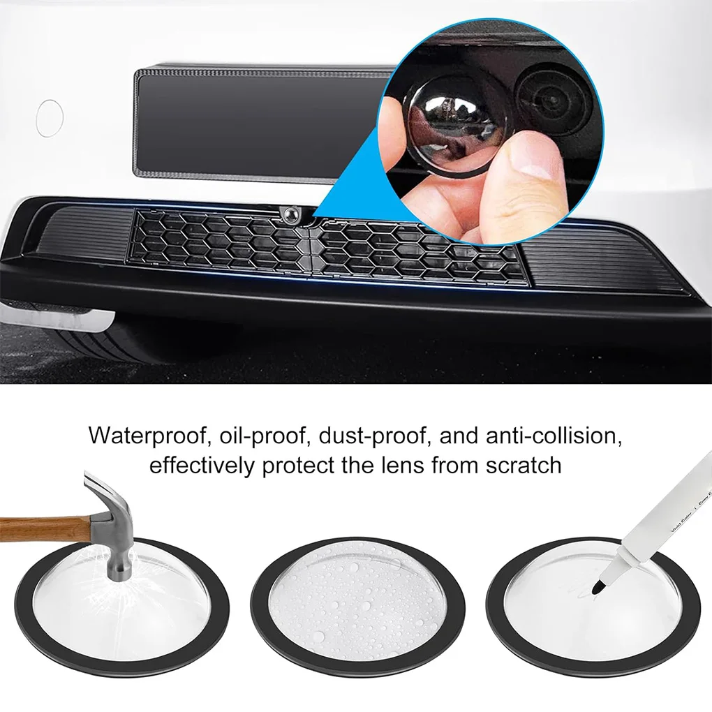

2PCS Lens Guard Cover or Tesla 2025 Cybertruck/Tesla Model Y Juniper/Model S/3 2025 Front Bumper Camera Lens Guard Protector