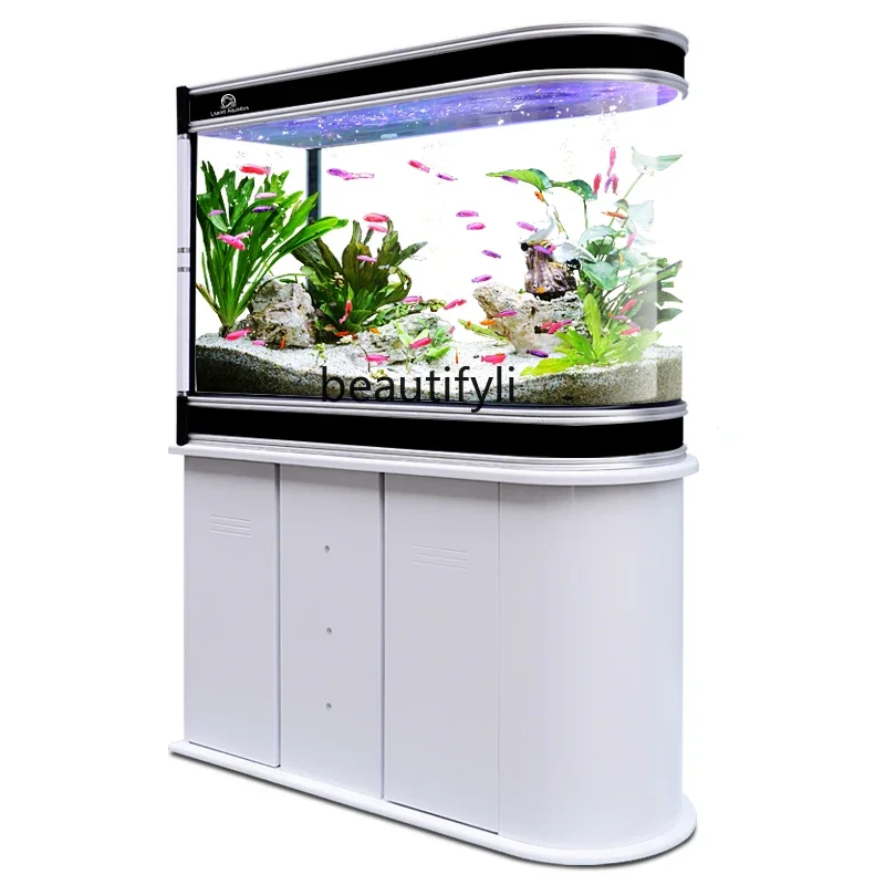 

Fish Tank Aquarium Bottom Filter Partition Large Living Room Floor Household Small 1.2 M Fish Tank