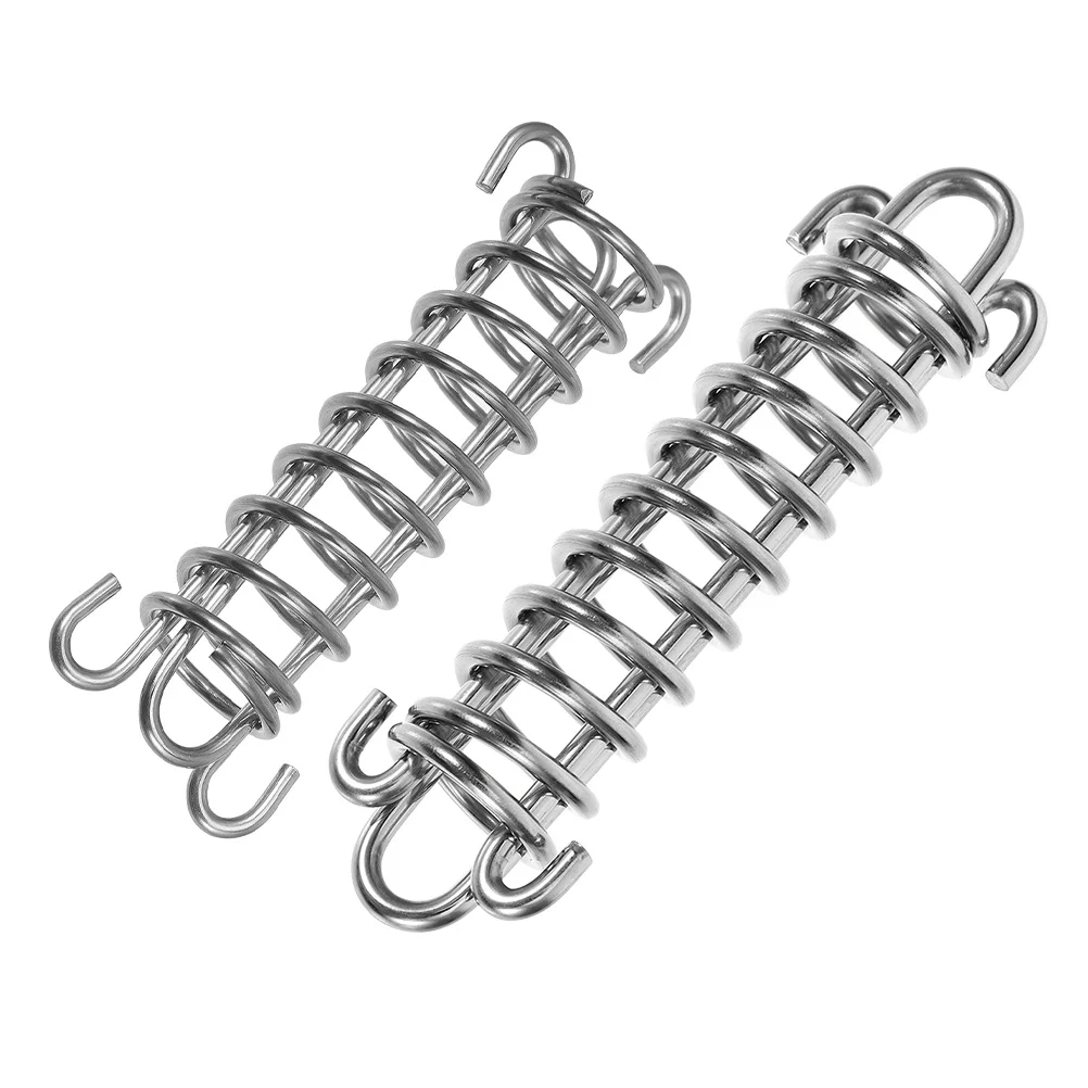 

2Pcs Dog Leash Shock Absorber Spring 304 Stainless Steel Heavy Duty Bungee Extender for Large Medium Small Dogs Outdoor Hiking