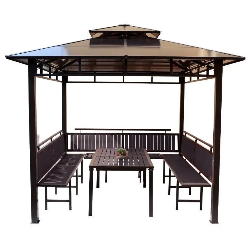 

Outdoor gazebo Shade tent Outdoor aluminum alloy rooftop Simple mobile garden courtyard Villa gazebo courtyard