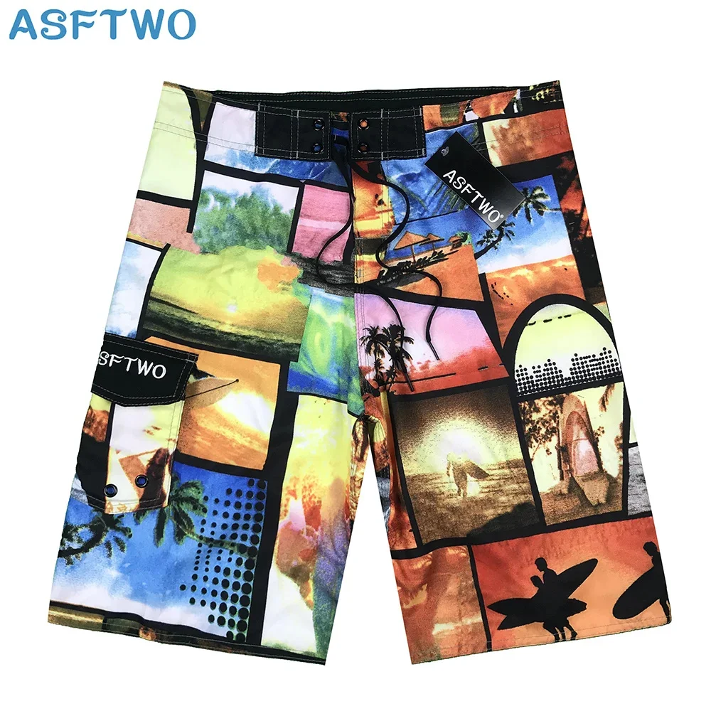 Summer Board Shorts Quick Dry Men's Swimming Plus Size Swimwear Swim Surf Sport Beach Homme Bermuda Running Short