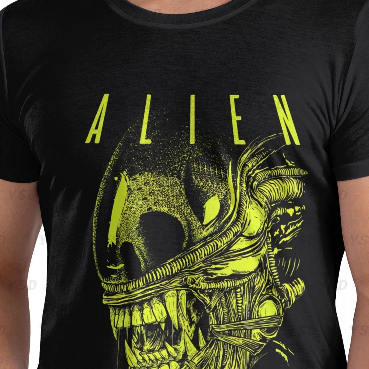 Xenomorph Essential Alien Mencosy Men\'s tight fitting sports T-shirt,Gym Sportswear,Oversized T shirt