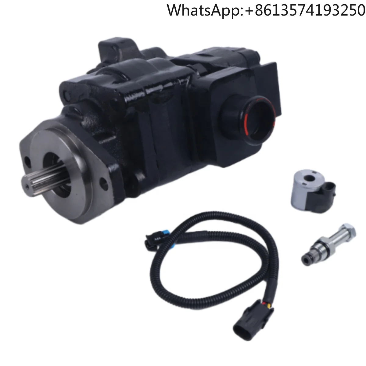 

Aftermarket AT317640 Hydraulic Pump With Solenoid & Connector for Bakchoe Loaders 310SG 310SJ 310SK