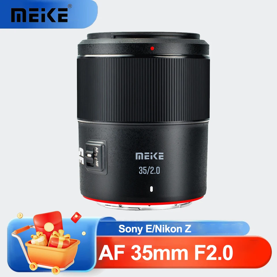

MEKE AF 35mm F2.0 Large Aperture Auto Focus Lens Wide Angle Full Frame Prime Camera Lens for Sony A6400 A7III Nikon Z9