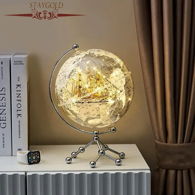 Earth Ornament Vintage Home Decoration School Geography Teaching Supplies Office Desk Accessories Luxury Room Decoration Gift