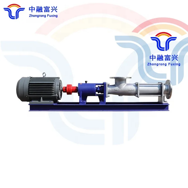 Molasses conveying pump Single screw pump Concentrated slurry pump