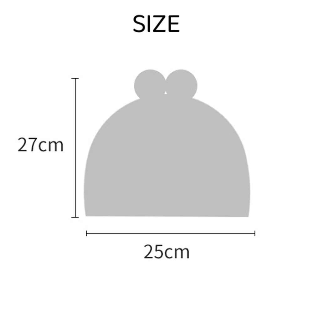 Women's Winter Warm Woolen Knitted Hat Big Head Wrap Round Top Cap with Two-color Fluffy Ball 2024 Girls Outdoor Windproof Hats