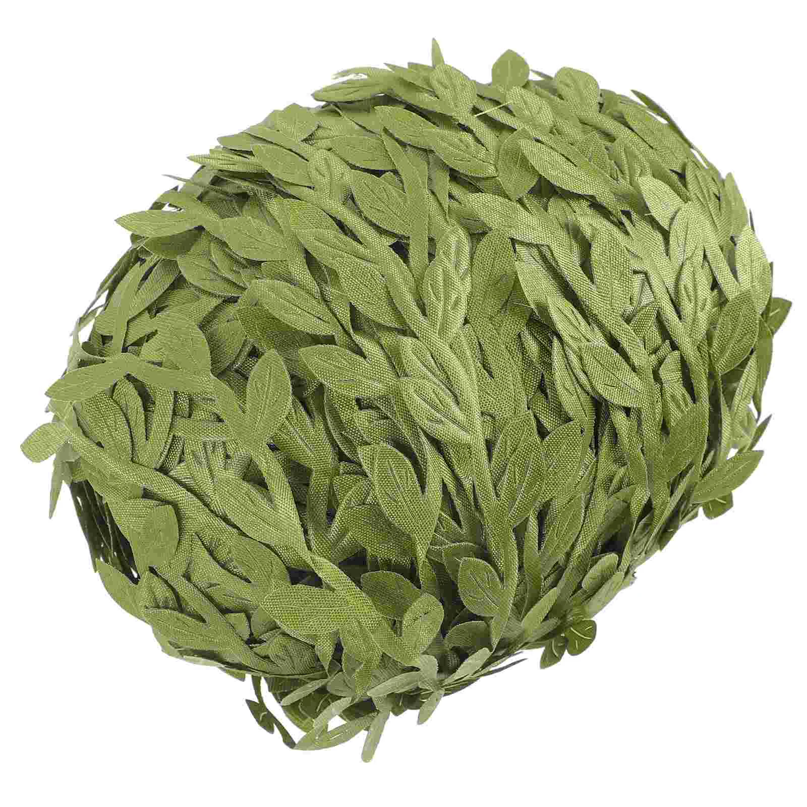 Simulated Long Wicker Rattan Silk Willow Leaf Garland Decoration (green 100 Meters Wicker) Artificial Soft Pvc