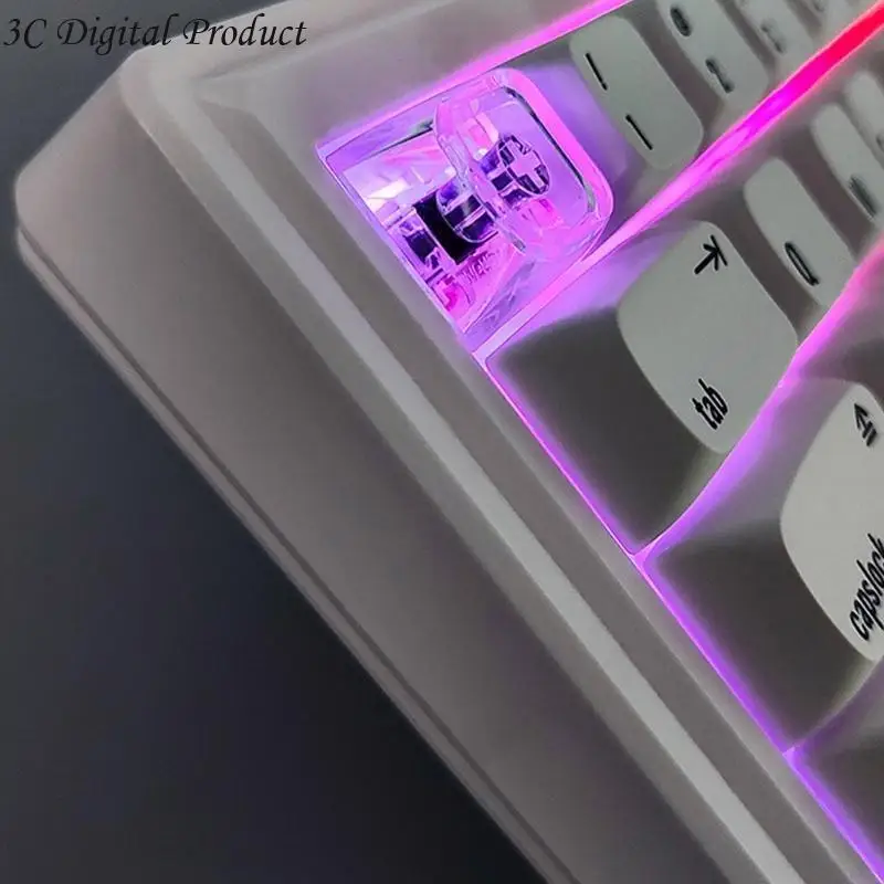 Клюки толщиной 1,5 мм 1,75U Прозрачный клавиш Идеально подходит для механической клавиатуры DIY Q84A