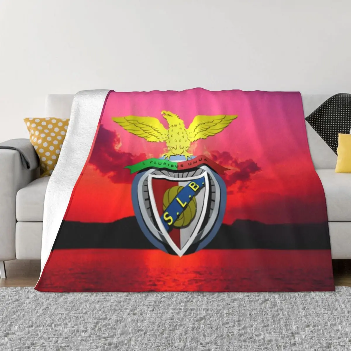 Benfica 5 침실 침대 담요, 얇은 패딩 담요, 던지기 담요