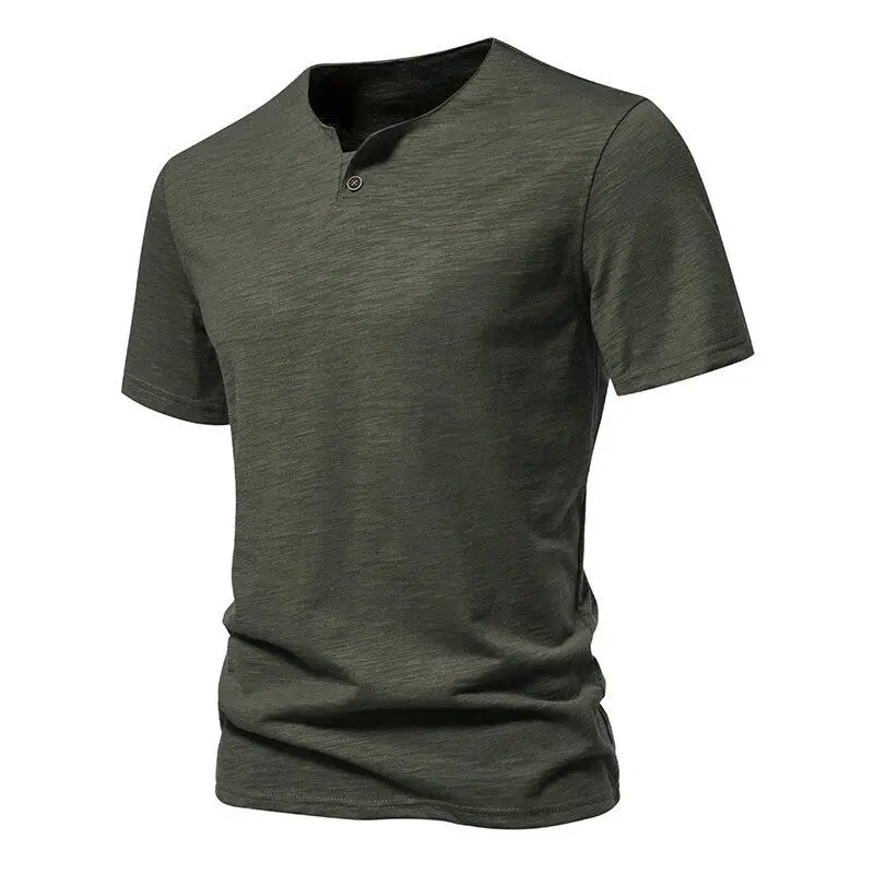

Винтажная футболка для мужчин, летние однотонные хлопковые футболки с короткими рукавами, мужские спортивные футболки для гольфа, спортивная одежда
