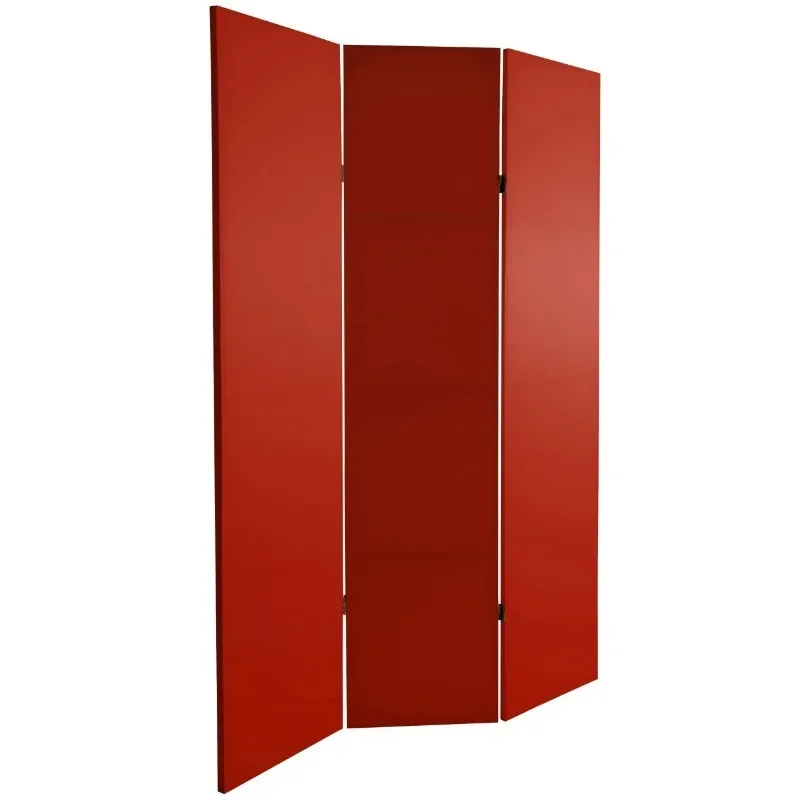 

Hot Sale.6 ft. Tall Double Sided Antique Red Canvas Room Divider Free shippment
