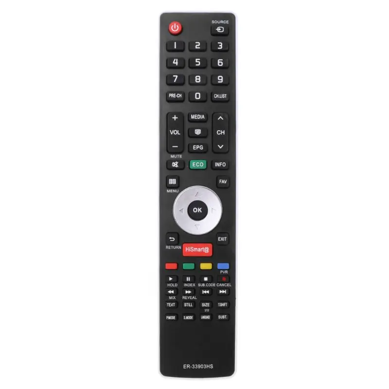 توصيل وتحليل عن وحدة التحكم عن بعد اللاسلكية لجهاز تلفزيون Hisense ER-33903HS بحجم 22.9x2