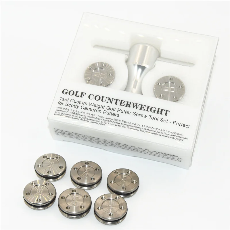 1Set silver GolfChoice Weight Golf Custom Putter Screws Weights Compatible with Titleist Scotty Cameron Golf accessories