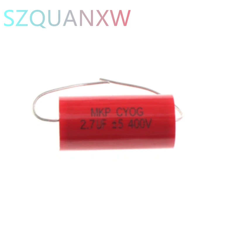 5 PCS MKP Capacitor 0.47/1/1.5/2.2/2.7/3.3/4.7/5.6/6.8/8.2/10/12/15/20Uf Axial High Non-polar Capacitors 400V ﻿