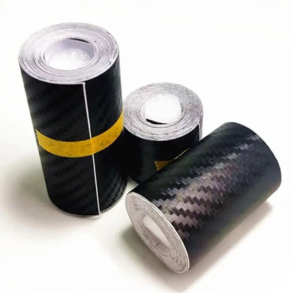 Nano Carbon Fiber Car Tape Sticker Door Mirror Paste Protector Strip DIY Protection Protective Film Waterproof Adhesive