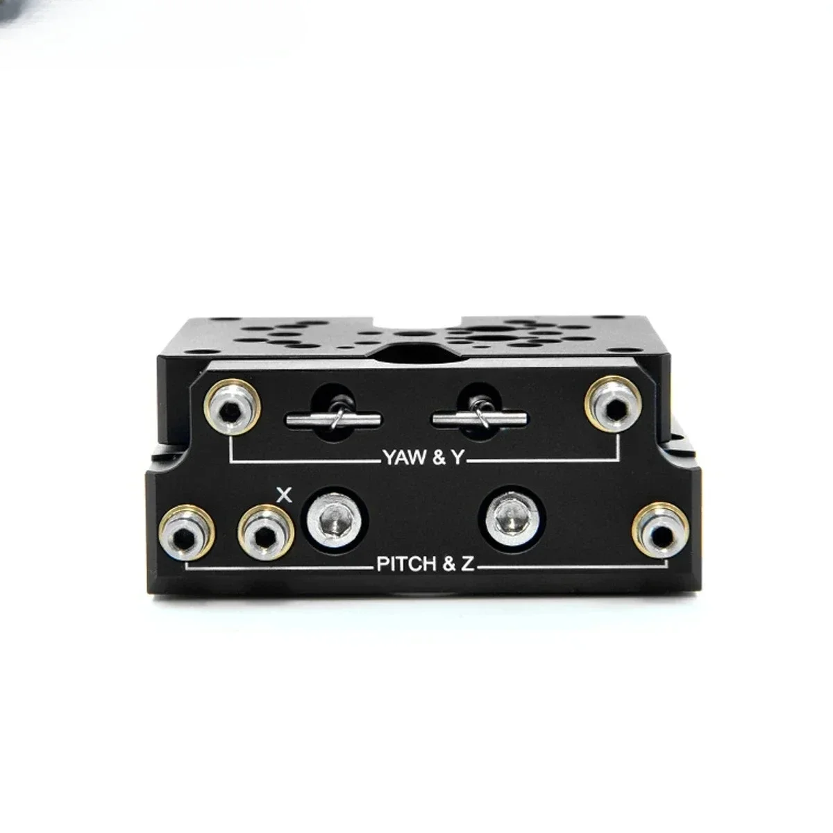 Five axis displacement platform manual fine adjustment of pitch and tilt deflection optical moving slide XYZ axis optical