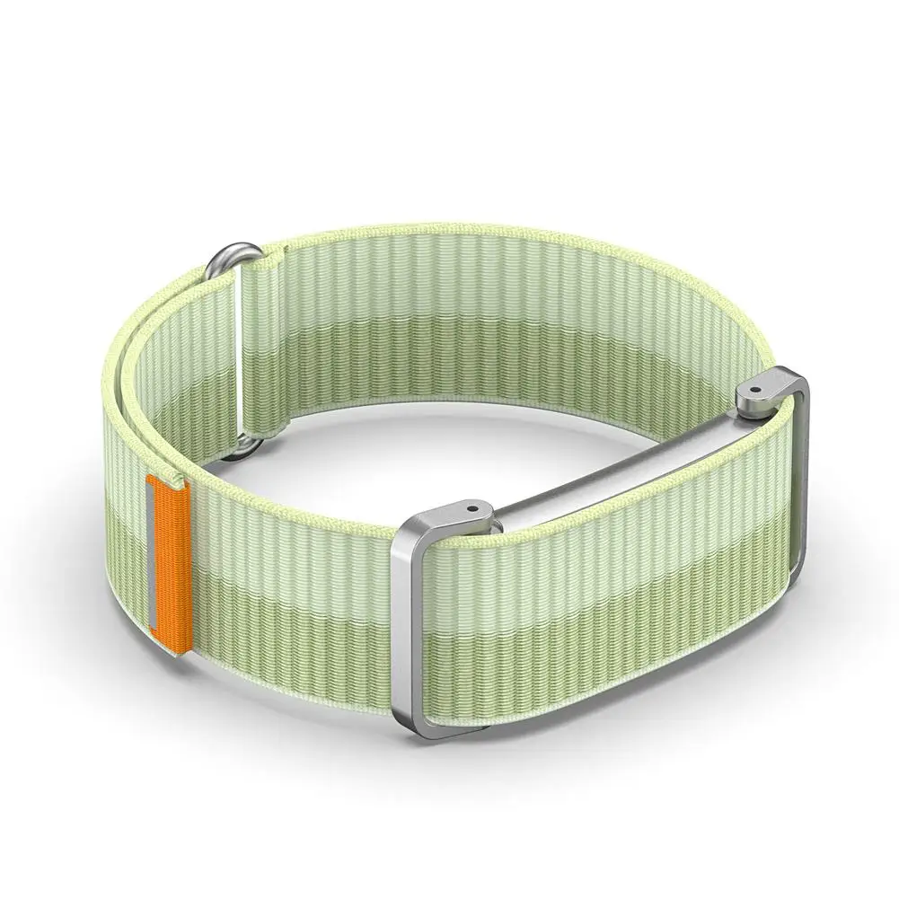 Für Fitbit Air Watch Armband, schlankes, gewebtes Nylonband, atmungsaktives Ersatzarmband mit Metallgehäuse-Zubehör