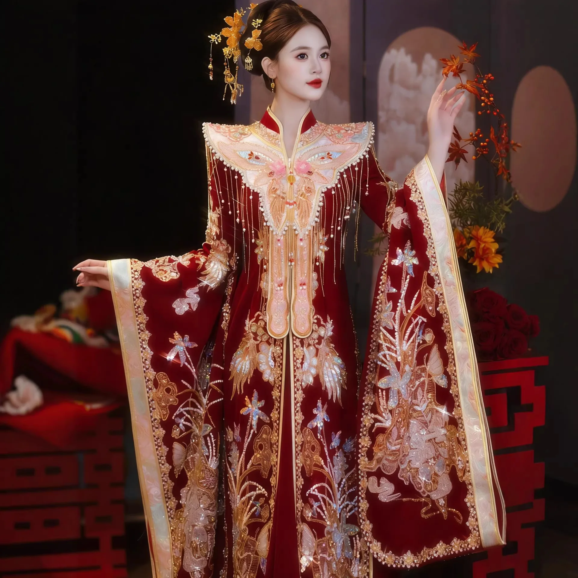 

Xiuhe Dress Bride 2026 New Wedding Style Chinese Wedding Dress Ancient Wedding Dress Wedding Dress