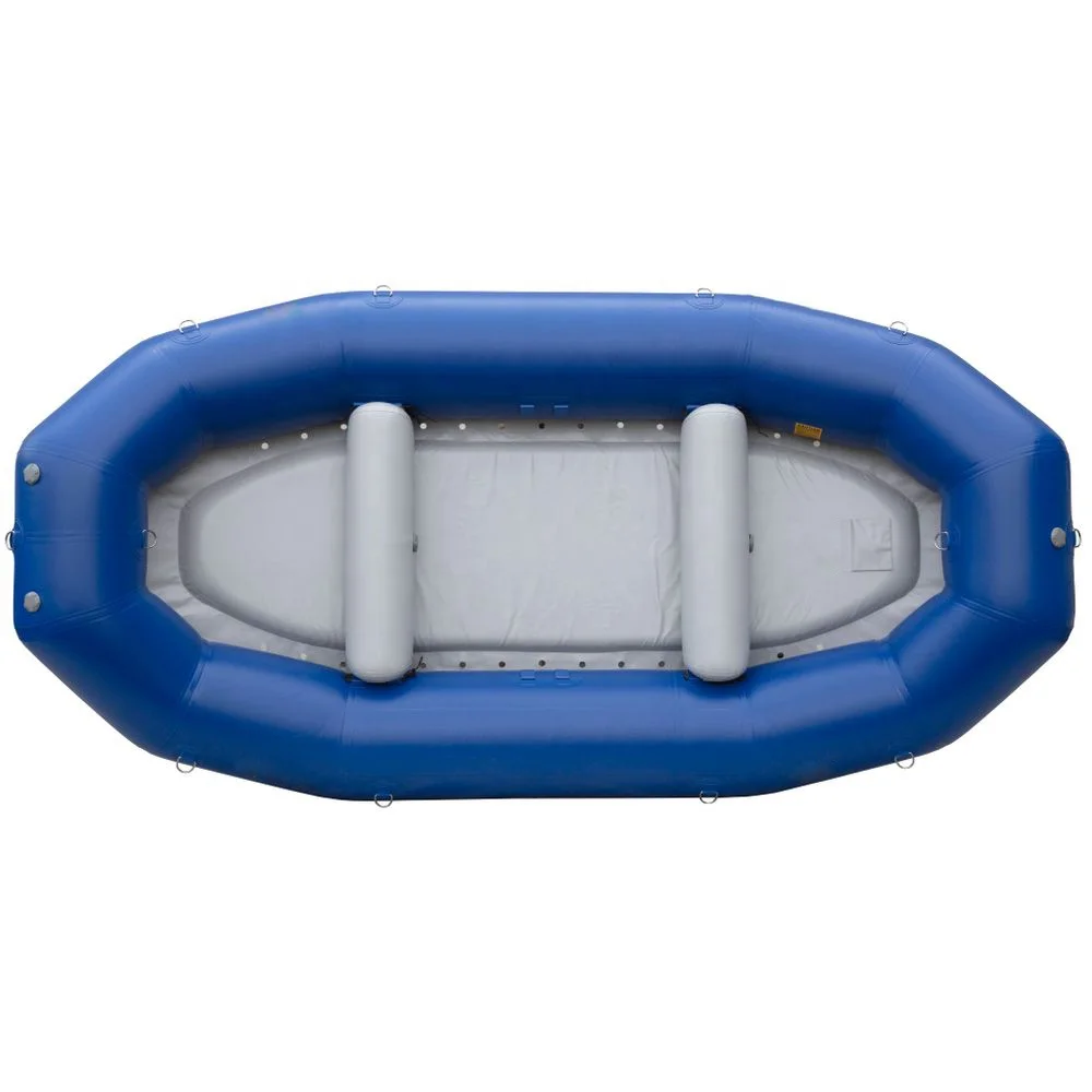 Balsa inflable de agua blanca de PVC para 6 personas, último diseño, 12 pies