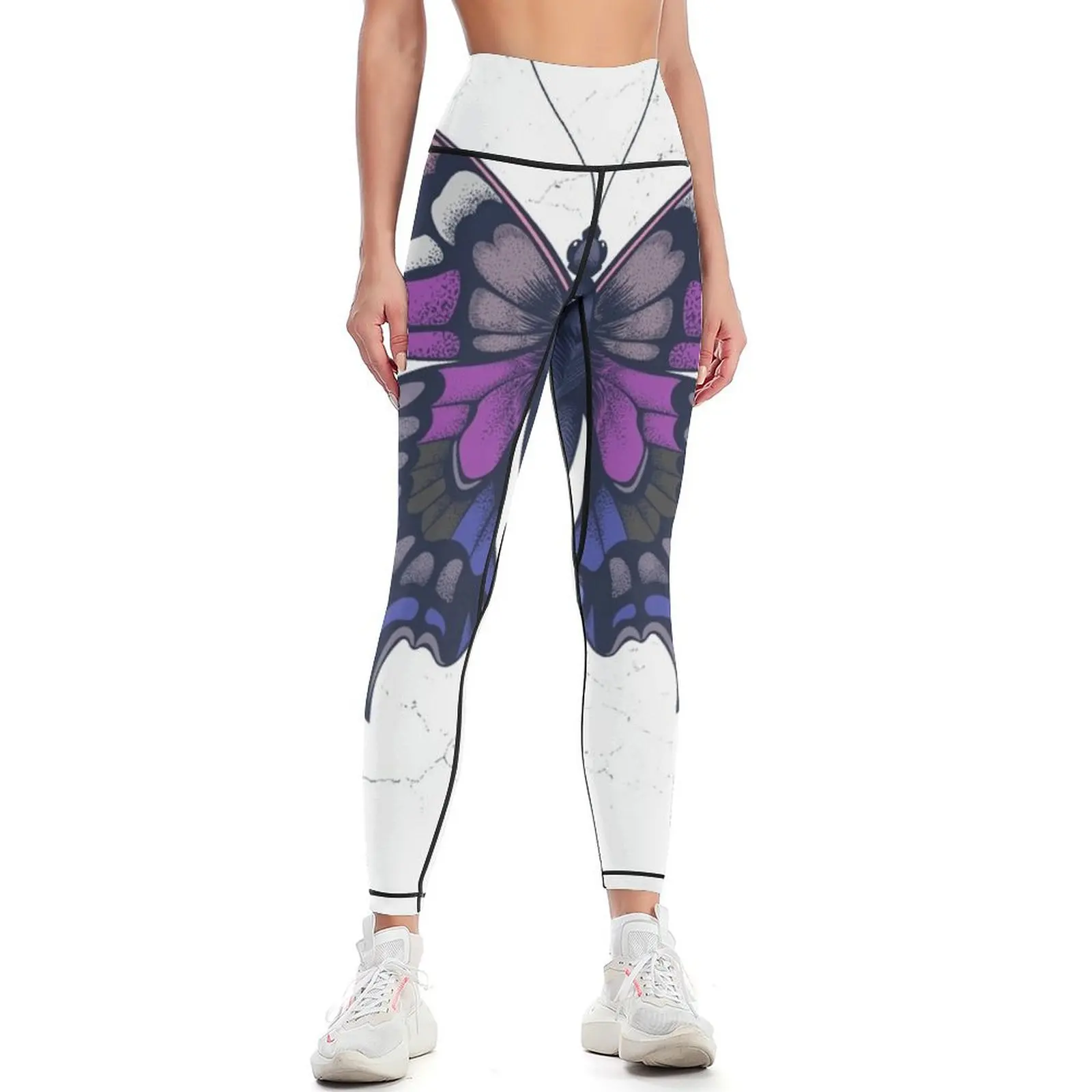 

Genderfluid Butterfly Leggings Jogger pants Fitness clothing fitness set gym Womens Leggings