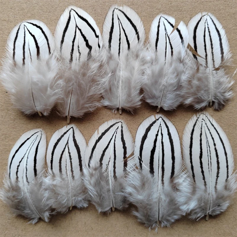 

500Pcs/Lot!4-5cm Small Plumas,SILVER PHEASANT BODY PLUMAGE FEATHERS,Loose Plume for Milliners,Fascinators&Fly Tie Fisherman
