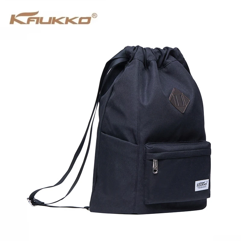 KAUKKO Fashion Terylene backpack Storage bag Drawstring Backpack Student schoolbag Travelling bag mountaineering backpack