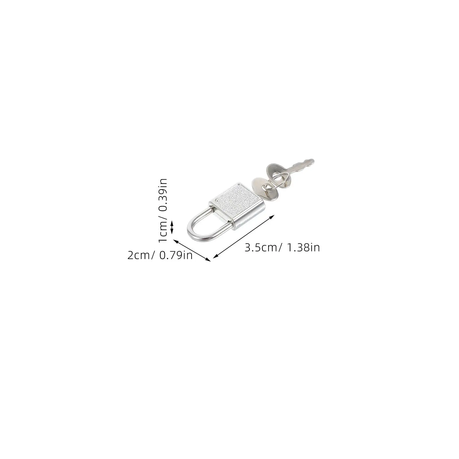 10Pcs Stylish Zinc Alloy Small Padlock Versatile Square Lock for Stationery Diary Notebook Locker Backpack Laptop Drawer Safety