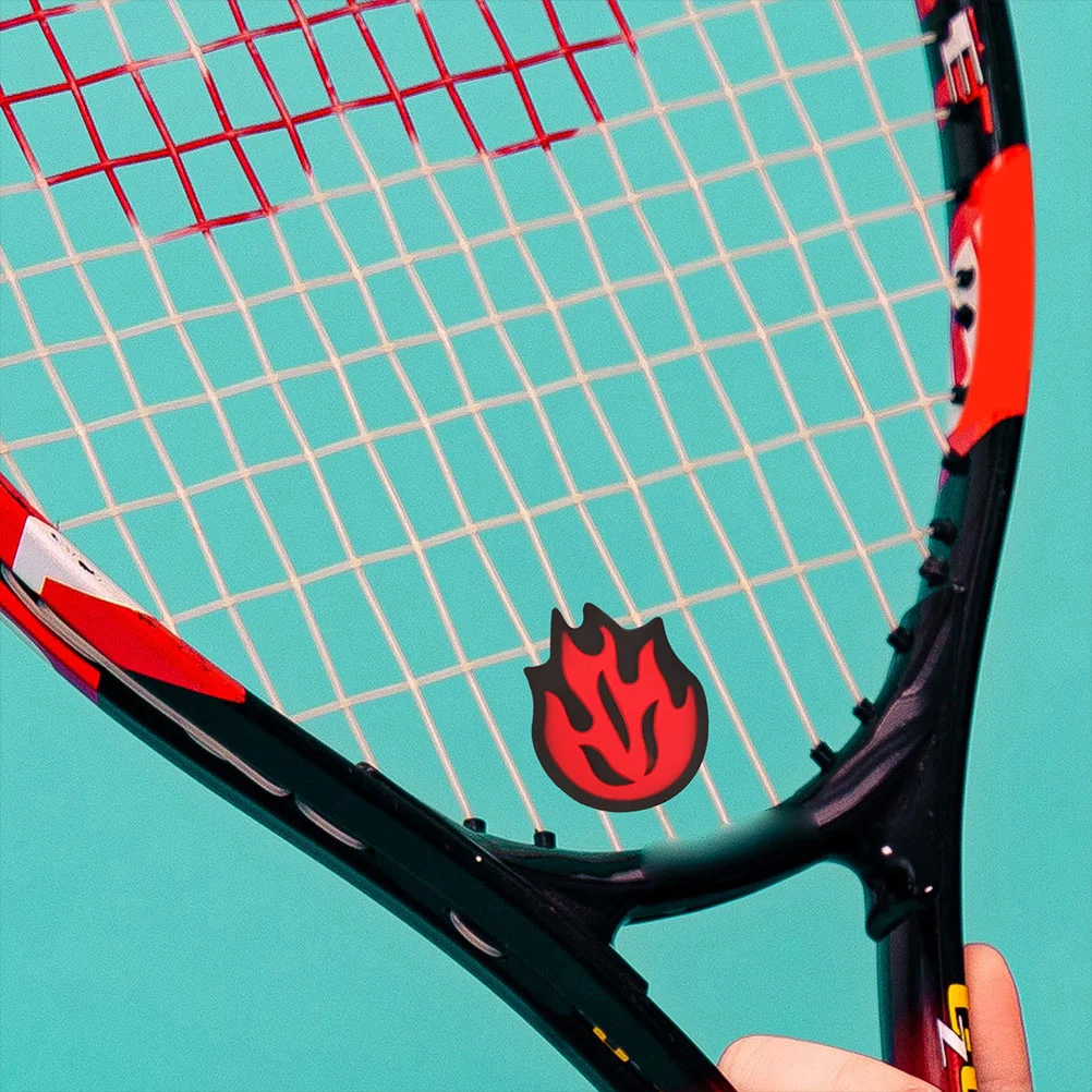 

4Pcs Silicone Tennis Racket Flame Shock Absorbers for Vibration Reduction Comfortable Grip and Improved Stability