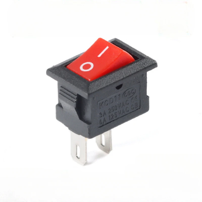 1PCS KCD11 Rocker Switch 10*15mm Mini Push Button Switch ON-OFF / ON-OFF-ON 2 Pins / 3 Pins 3A 250VAC / 6A 125VAC 10x15mm