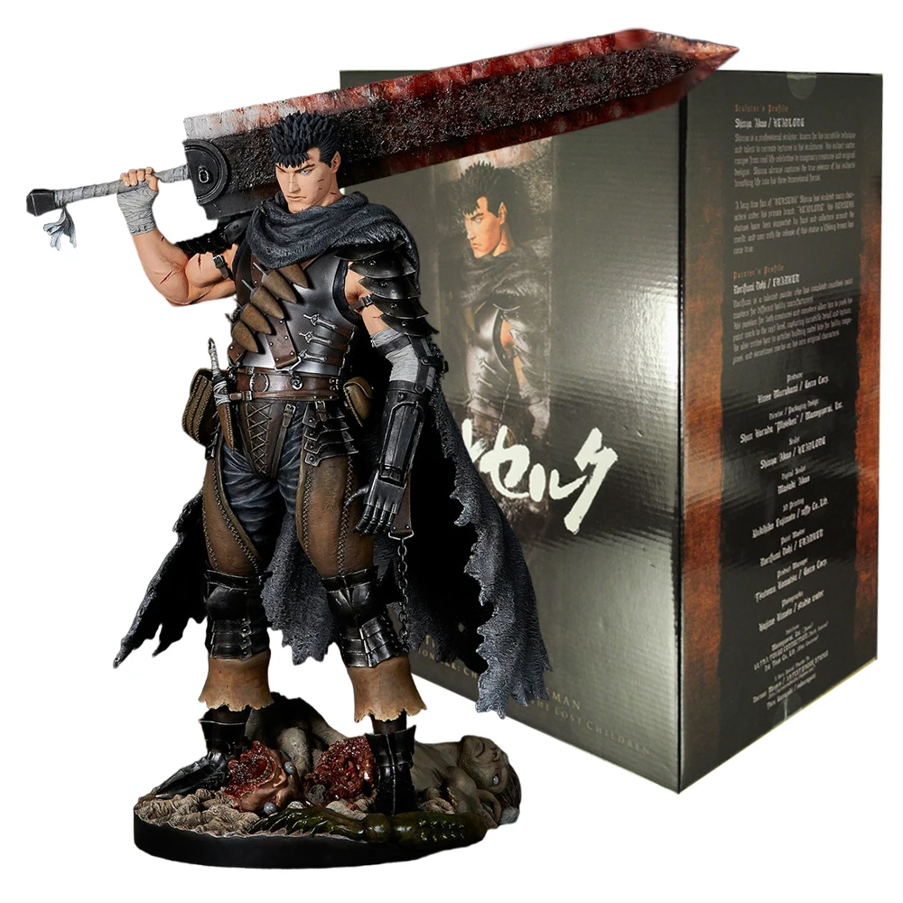 Figura de Anime Berserk Guts de BANDAI de 13 cm, Escala 1/6, Capítulo Los Niños Perdidos, Versión El Caballero Negro, Muñeco de Juguete, Figura de Acción de PVC