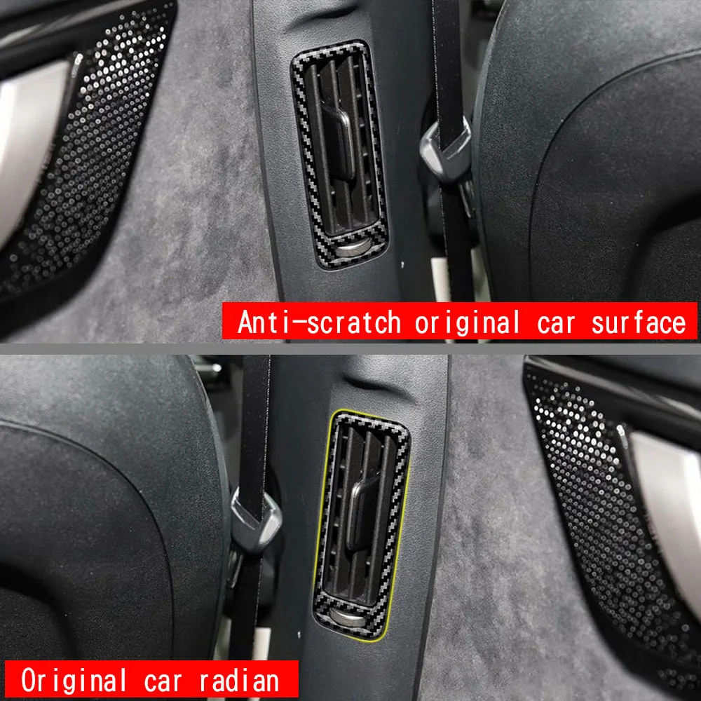 For KIA EV6 GT Line 2021 2022 Interior Accessories Middel Air Condition Cover Trim Outlet Frame Sticker Decoration Styling