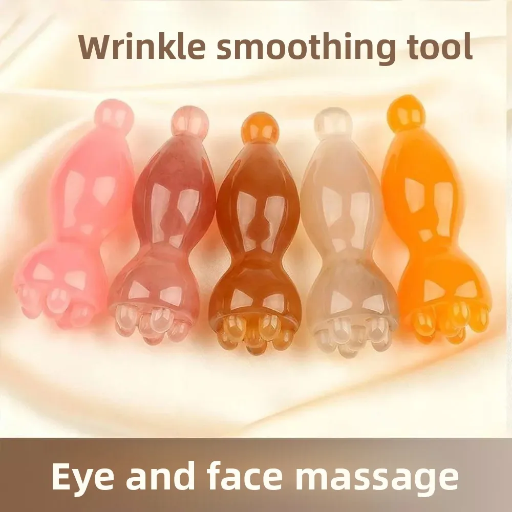 

Массажер для глаз Lotus Pod, роликовая смола, скребок для глаз с двойной головкой, сухожильная палочка, мини-массажная палочка для лица