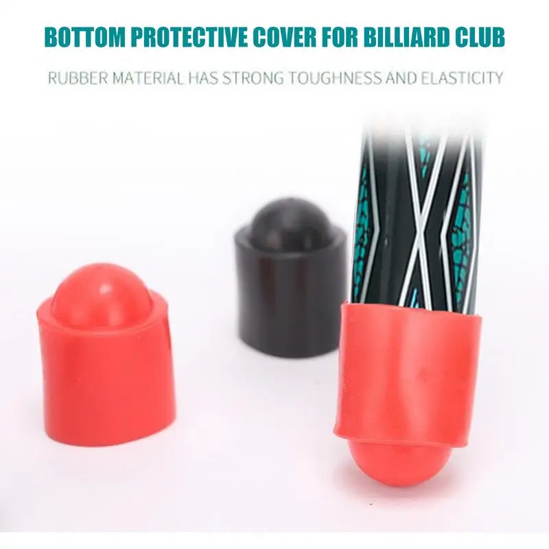 Pool Cue Bottom Bumper Protector Billiard Stick Tail Plug Protector Soft And Elastic Pool Stick Supplies For Billiard