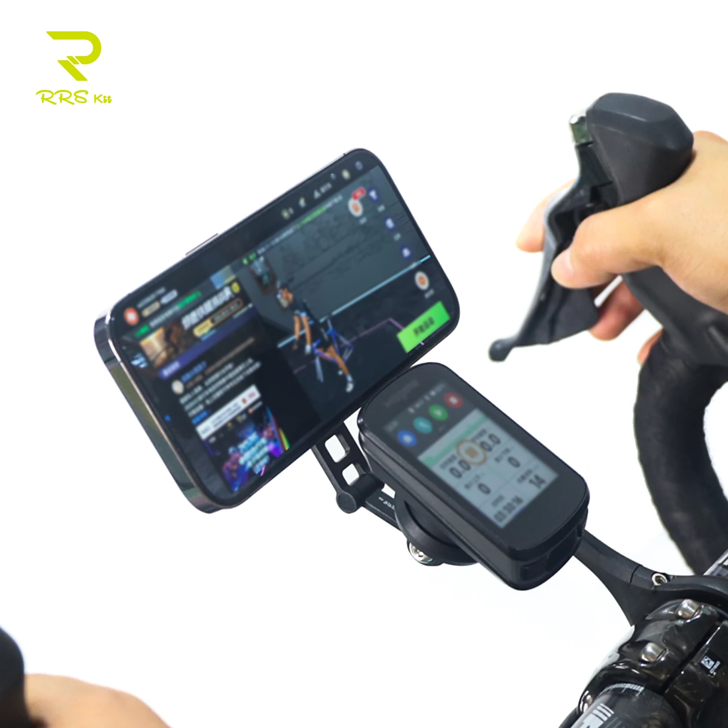 RRSKIT Magnetic Phone Mount For Bike Computer Out Front Mount AluminumAlloy Phone Holder For GOPRO/Garmin Indoor Cycling Trainer - view 5