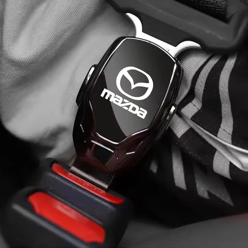 Car Seat Belt Extension Plug Safety Seat Lock Clip Buckle for Mazda M3 M6 MP Skyactiv Axela Atenza Biante BT-50 CX-30 Accessorie