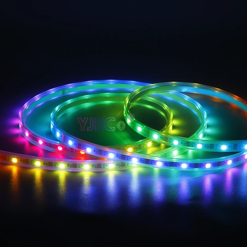 5V 4Mm 7Mm Smalle Zijde Pcb Sk6812 Led Strip Adresseerbaar 60Leds/M 144Leds/M Smd 3535 Rgb Super Helder Licht Tape Ip30 Ttl Signaal