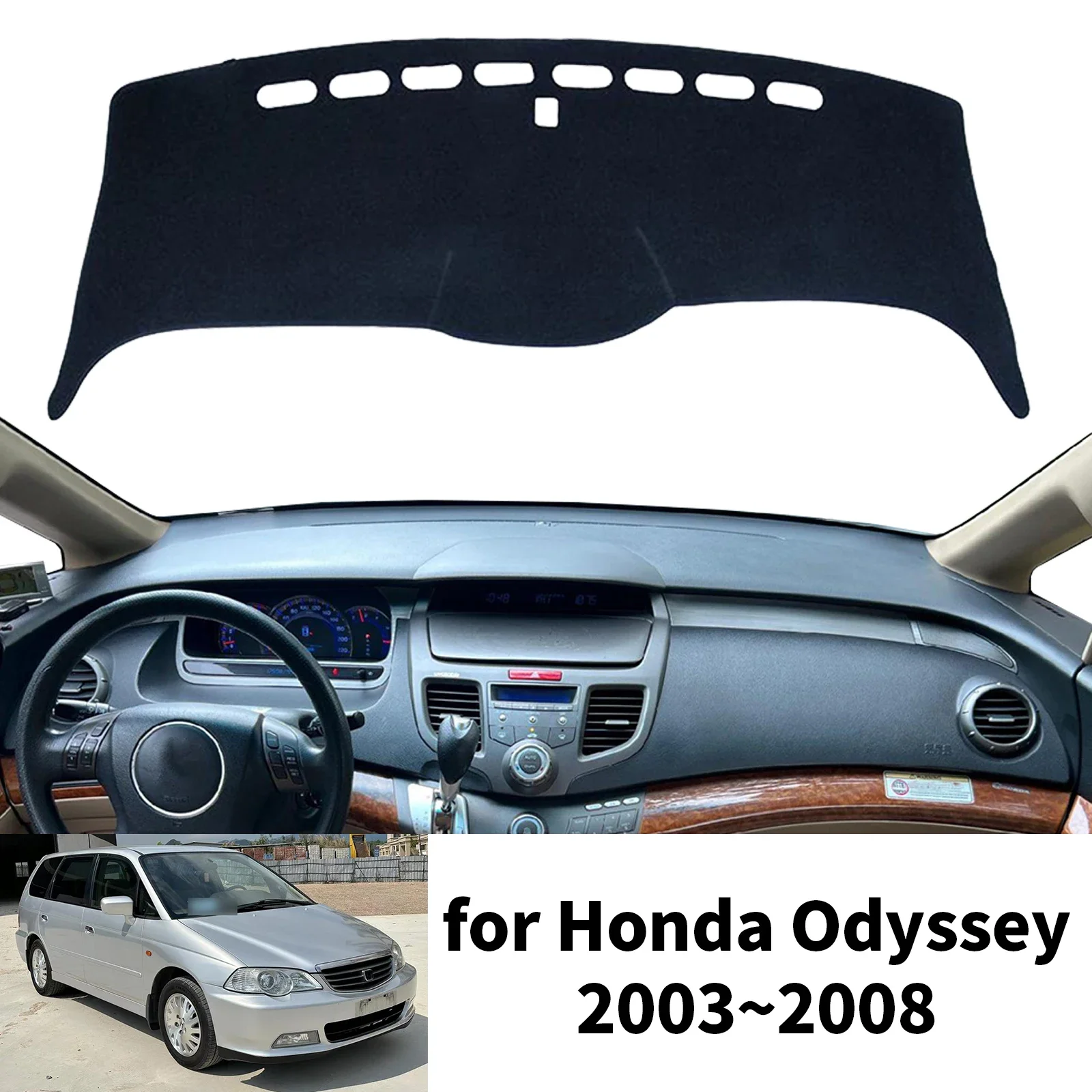 

Для Honda Odyssey 2003-2014: Защитный коврик на приборную панель автомобиля, аксессуар для защиты от солнца