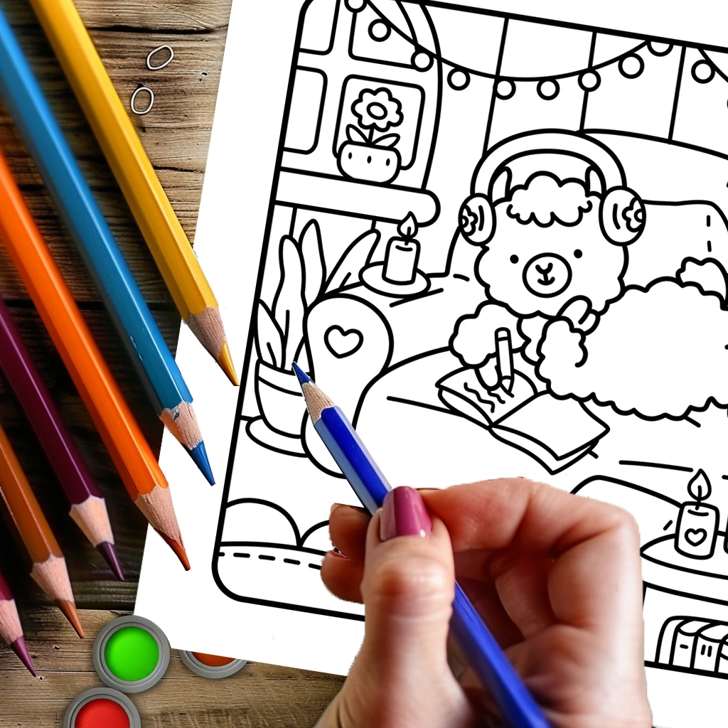 28 Pages Good Time Style Coloring Coloring Book for Soothing Stress | Stress Reduction Colouring Book for Relax &Gifting