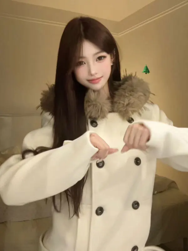 

Модная теплая зимняя куртка с капюшоном на двух пуговицах, повседневная верхняя одежда свободного кроя