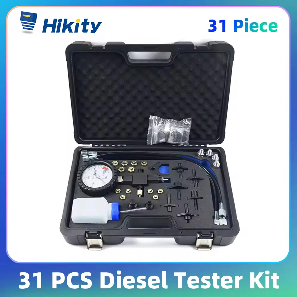 Kit de test diesel Hikity Common Rail Diesel haute pression 2000 bars, kit de test d'injecteurs, tuyaux vierges pour les tests de démarrage du moteur