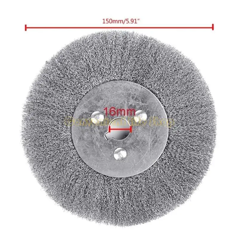 L1EE Wire Brush 150mm StainlessSteel Wire Wheel Brush BenchGrinder Abrasive Tools
