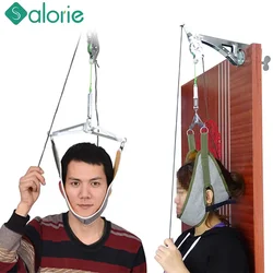 SALORIE Neck Massager Door Hanging Cervical Neck Traction Device Adjustable Head Cervical Spine Massage Relaxing Stretcher Tools