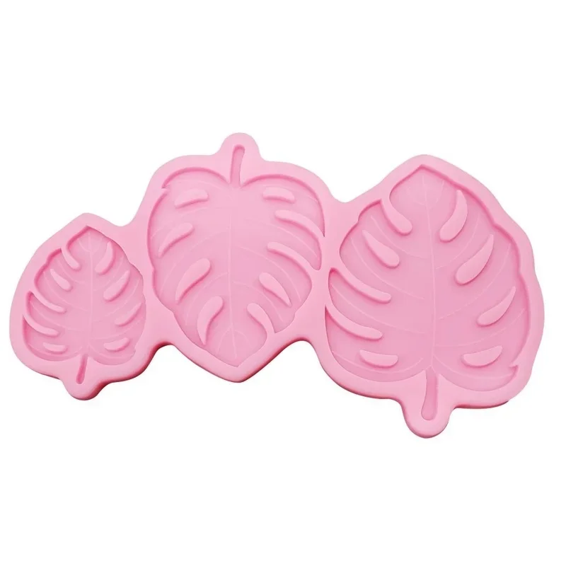 2026 Monstera Deliciosa Leaf Shape Silicone Baking Mold Fondant Cake Decorating Tools