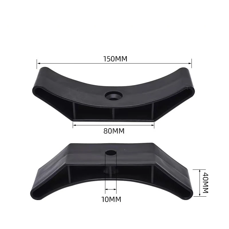 2x Dumbbell Holder Plastic Wear Resistant Crescent Shape Dumbbell Trays For Gym Home Fitness Dumbbell Weigth Plate Support