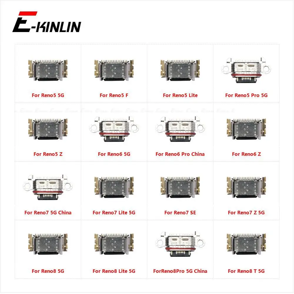 Micro Jack Type-C Charging Connector Plug Port Dock Charge SocketFor OPPO Reno5 Reno6 Reno7 Reno8 T K Z F SE Pro Lite 5G